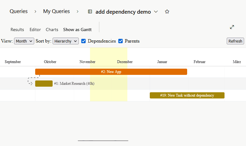 draw dependency